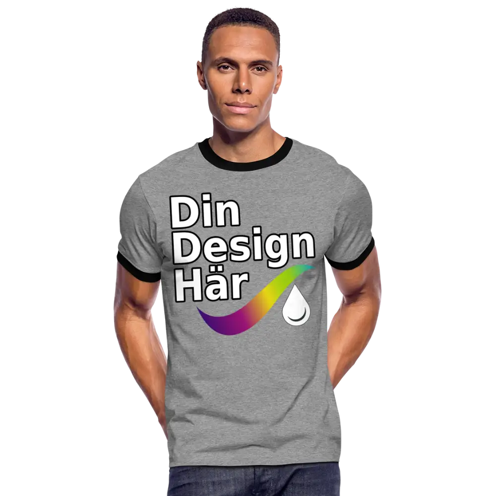 Designa Kontrast-t-shirt Herr - Designa Och Tryck Online