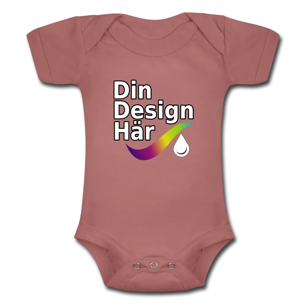 Designa Kortärmad Triblend-babybody Lila / 3-6 Months - Designa Och Tryck Online