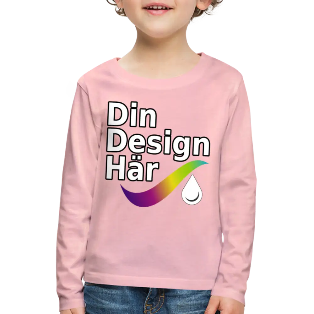 Designa Långärmad Premium-t-shirt Barn - Designa Och Tryck Online