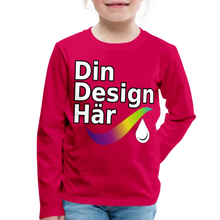 Ladda upp bild till gallerivisning, Långärmad Premium-t-shirt Barn - Dark Pink / 98/104 (2
