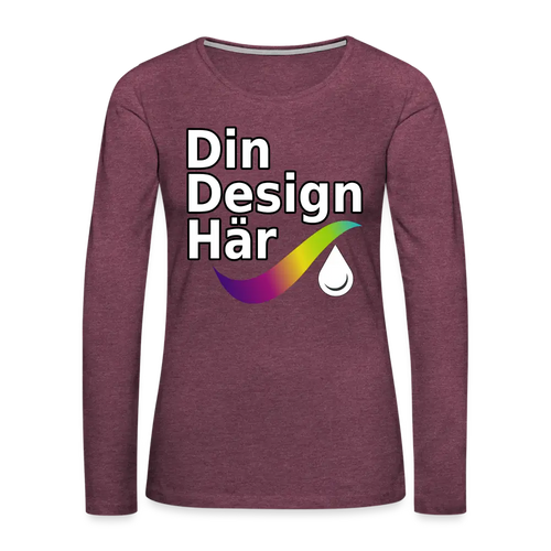 Långärmad Premium-t-shirt Dam
