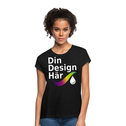 Designa Oversize-t-shirt Dam Svart / s - Designa Och Tryck Online