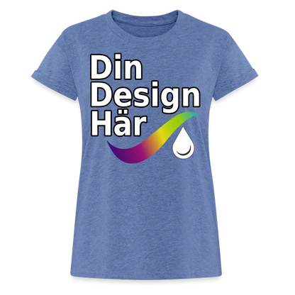 Designa Oversize-t-shirt Dam Ljung Denim / s - Designa Och Tryck Online