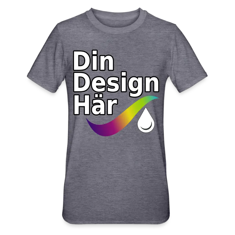 Designa Polycotton-t-shirt Unisex Ljung Marin / s - Designa Och Tryck Online
