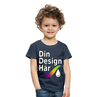 Designa Premium-t-shirt Barn Marin / 98/104 (2 Years) - Designa Och Tryck Online