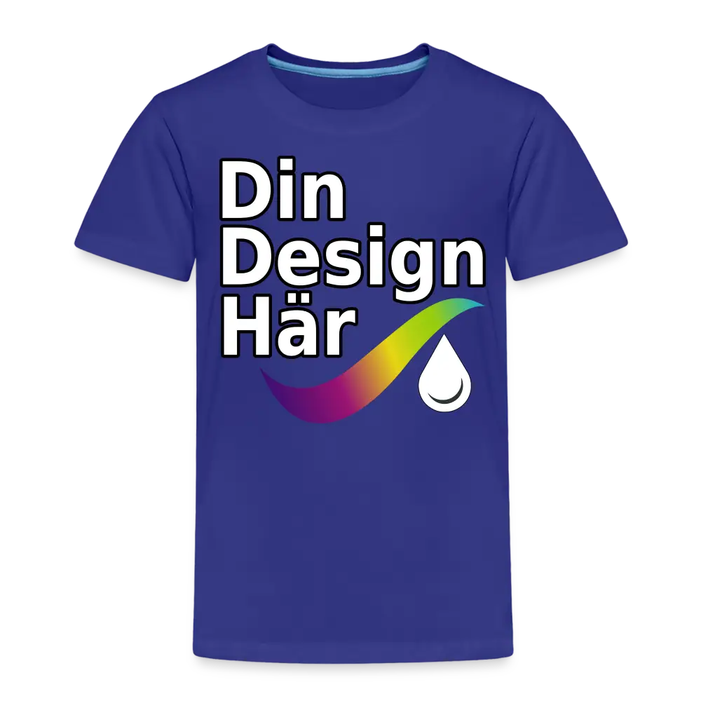 Designa Premium-t-shirt Barn Kungsblått / 98/104 (2 Years) - Designa Och Tryck Online