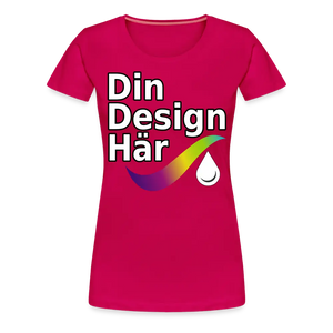 Premium-t-shirt Dam - Dark Pink / s