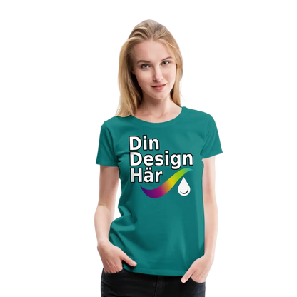 Designa Premium-t-shirt Dam Diva Blå / s - Designa Och Tryck Online