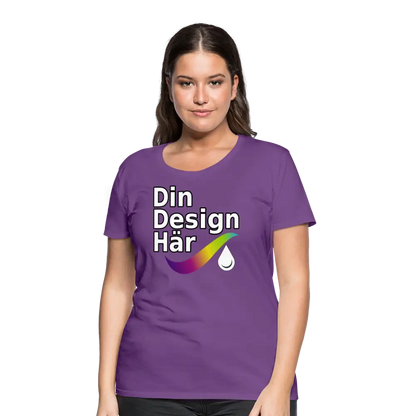 Designa Premium-t-shirt Dam Lila / s - Designa Och Tryck Online