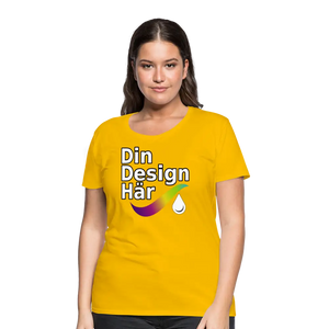 Premium-t-shirt Dam - Sun Yellow / s