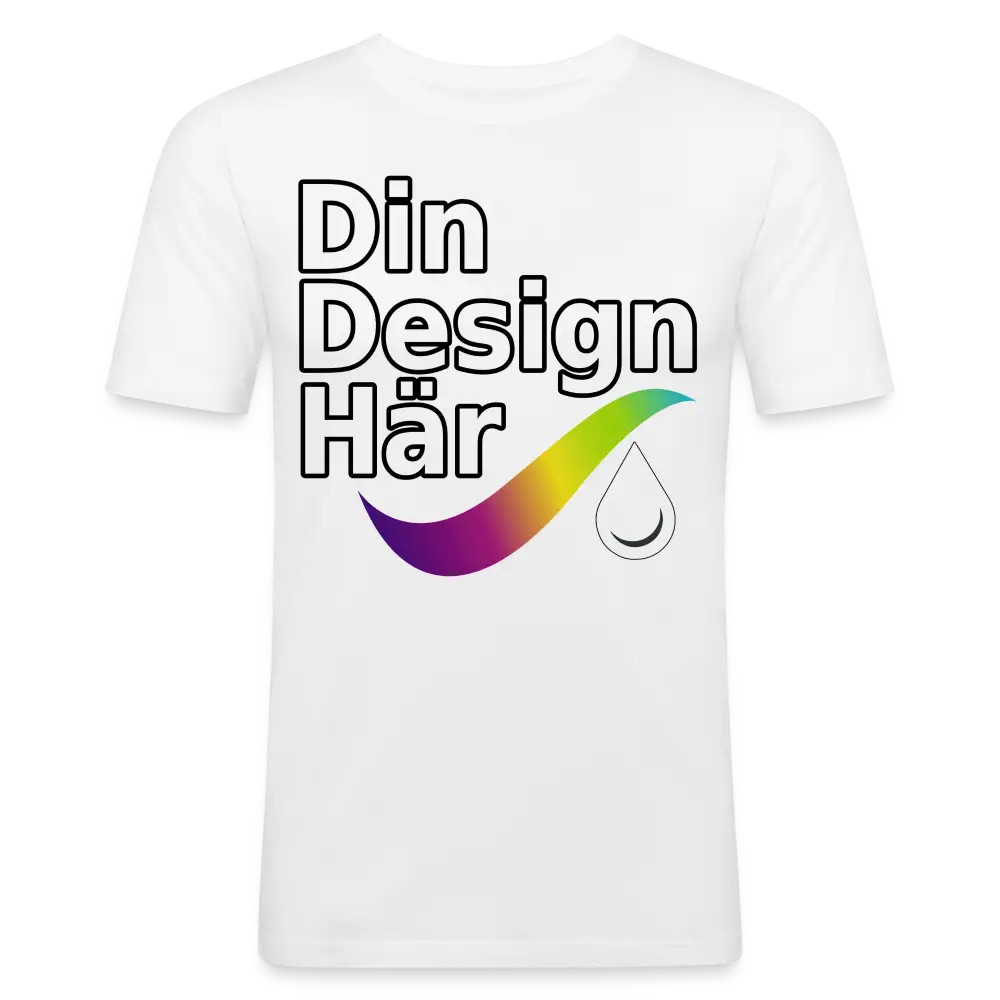Designa Slim Fit T-shirt Herr - Designa Och Tryck Online
