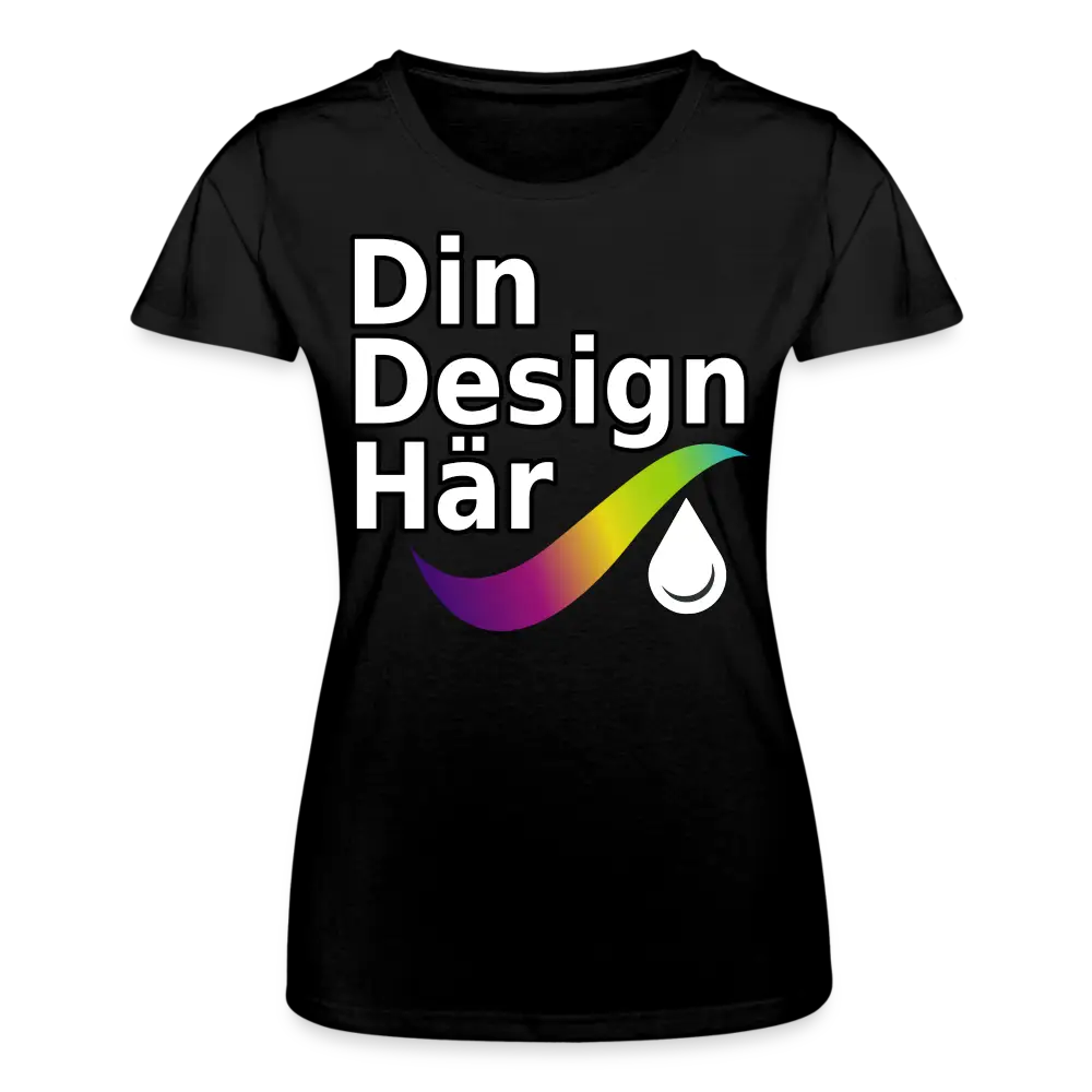 Designa T-shirt Dam Från Fruit Of The Loom Svart / s - Designa Och Tryck Online
