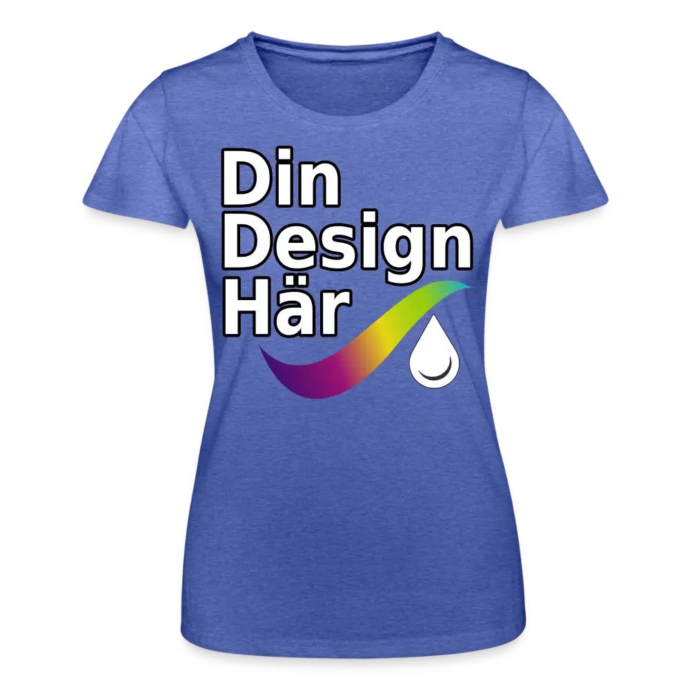 Designa T-shirt Dam Från Fruit Of The Loom Ljungblå / s - Designa Och Tryck Online