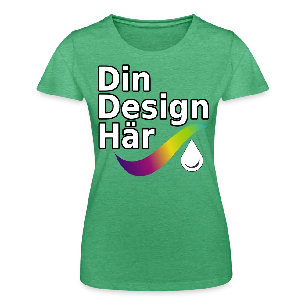 Designa T-shirt Dam Från Fruit Of The Loom Ljunggrön / s - Designa Och Tryck Online