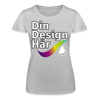 Designa T-shirt Dam Från Fruit Of The Loom Gråmelerad / s - Designa Och Tryck Online