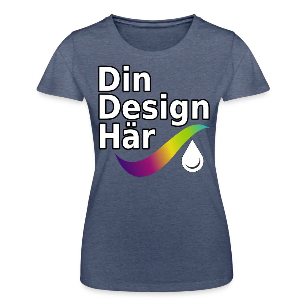 Designa T-shirt Dam Från Fruit Of The Loom Ljung Marin / s - Designa Och Tryck Online