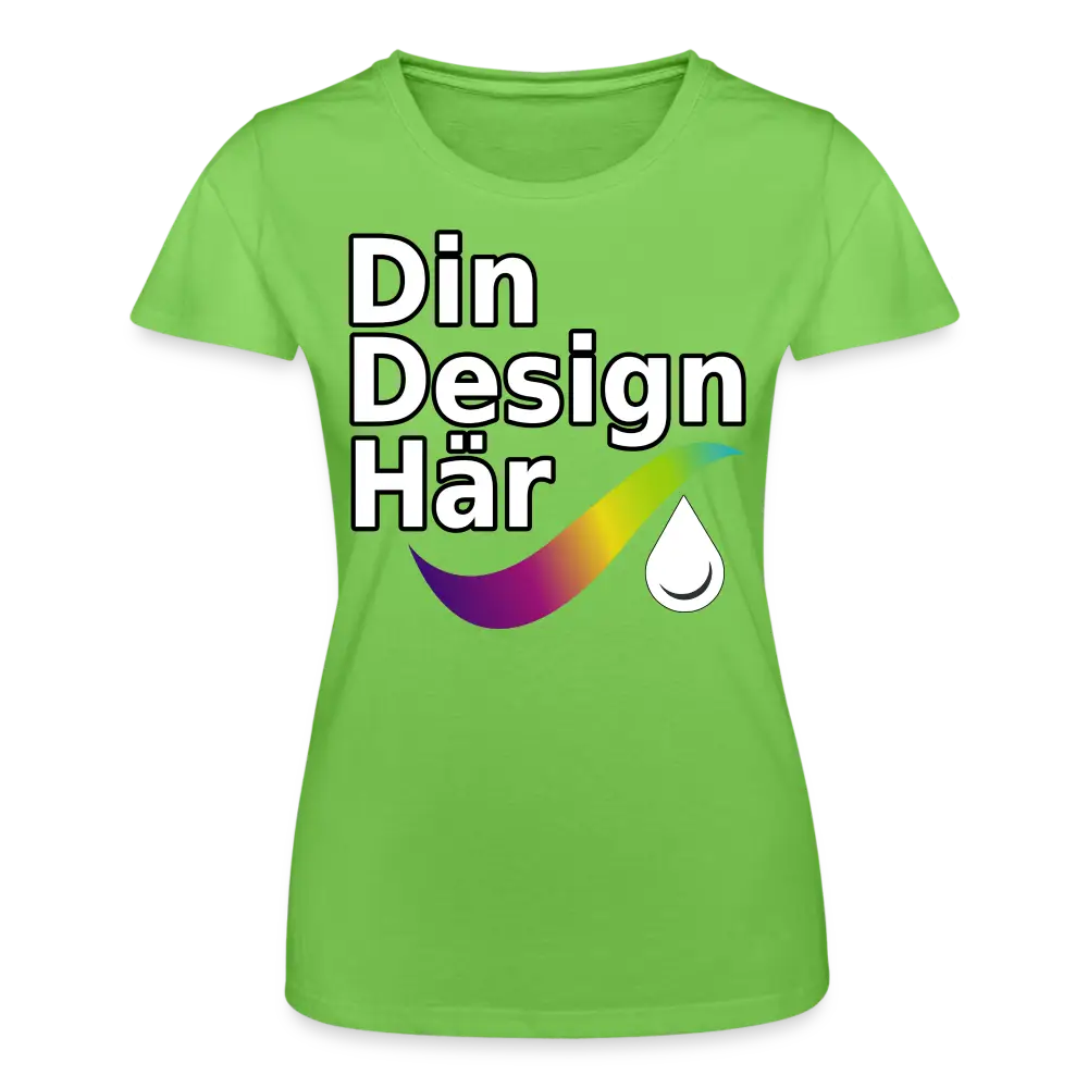 Designa T-shirt Dam Från Fruit Of The Loom Ljusgrön / s - Designa Och Tryck Online