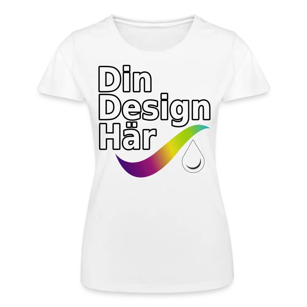 Designa T-shirt Dam Från Fruit Of The Loom Vit / s - Designa Och Tryck Online