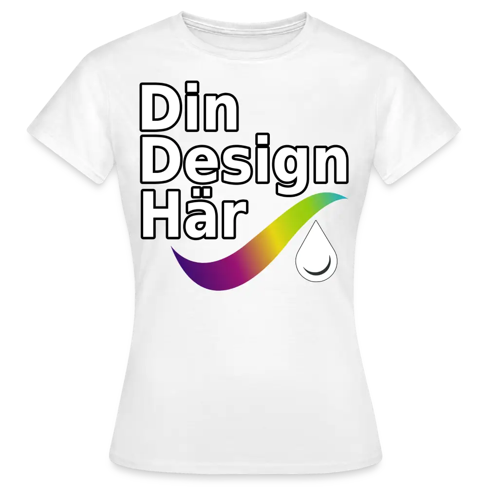 Designa T-shirt Dam Vit / s - Designa Och Tryck Online