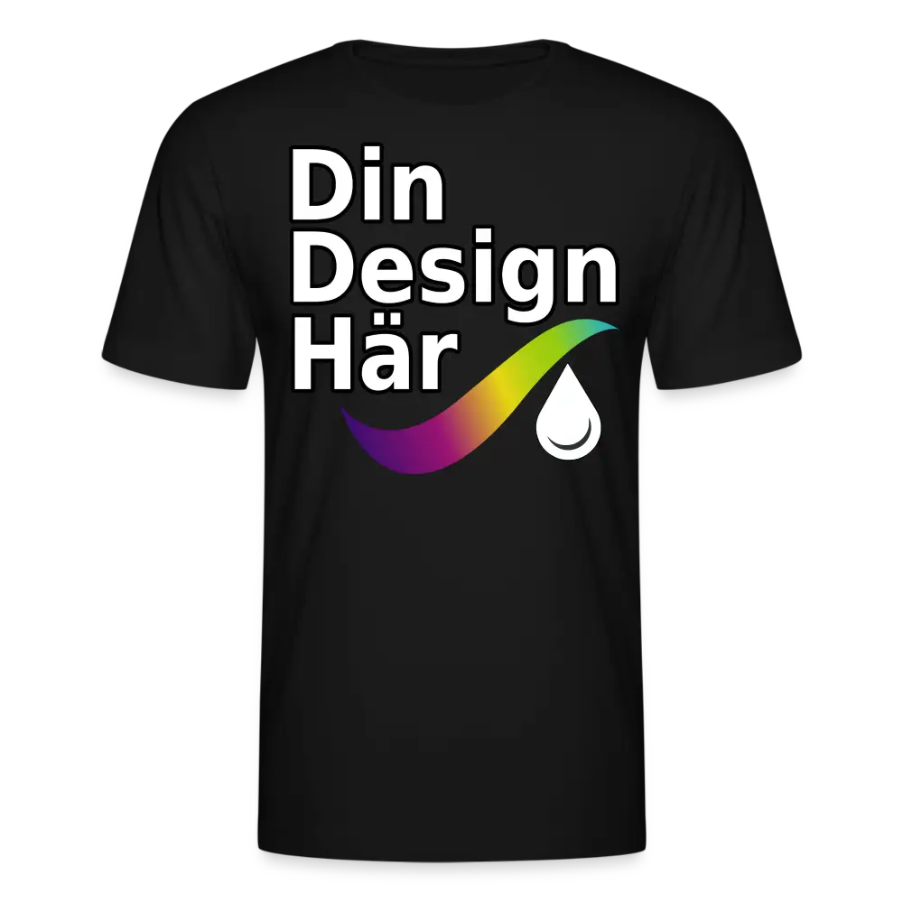 Designa T-shirt Herr Från Bella + Canvas Svart / s - Designa Och Tryck Online