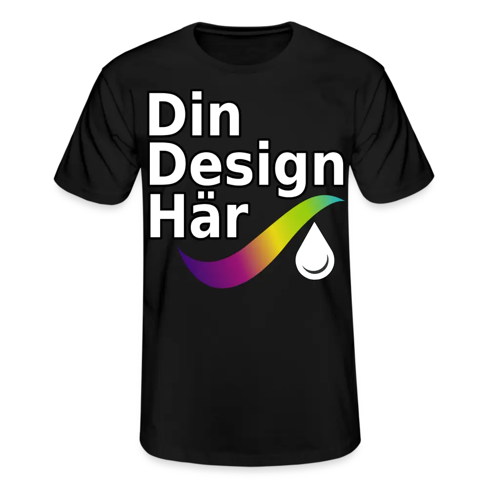 Designa T-shirt Herr Från Fruit Of The Loom Svart / s - Designa Och Tryck Online
