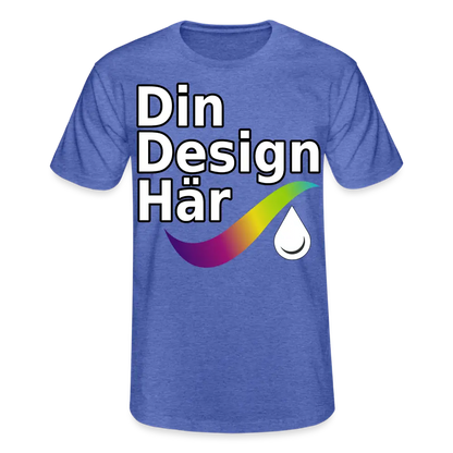 Designa T-shirt Herr Från Fruit Of The Loom Ljungblå / s - Designa Och Tryck Online