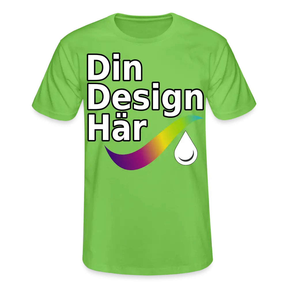 Designa T-shirt Herr Från Fruit Of The Loom Ljusgrön / s - Designa Och Tryck Online