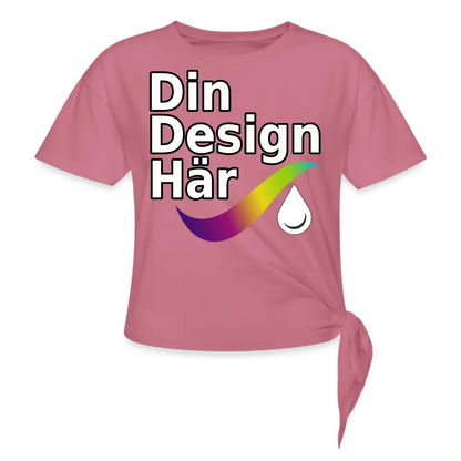 Designa T-shirt Med Knut Dam Lila / s - Designa Och Tryck Online