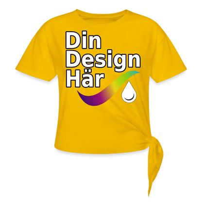 Designa T-shirt Med Knut Dam Solgul / s - Designa Och Tryck Online