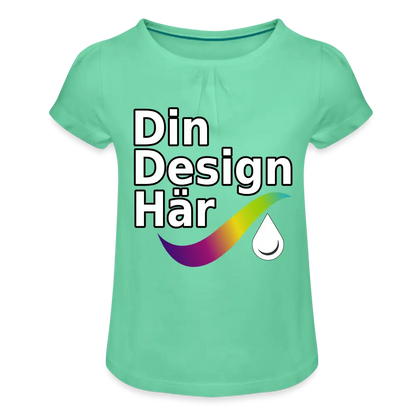 Designa T-shirt Med Rynkning Flicka Som / 2 Years - Designa Och Tryck Online