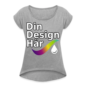 T-shirt Med Upprullade ärmar Dam
