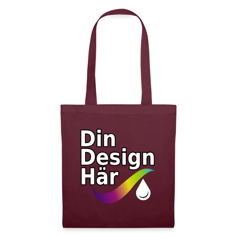Designa Tygväska Vinröd - Designa Och Tryck Online