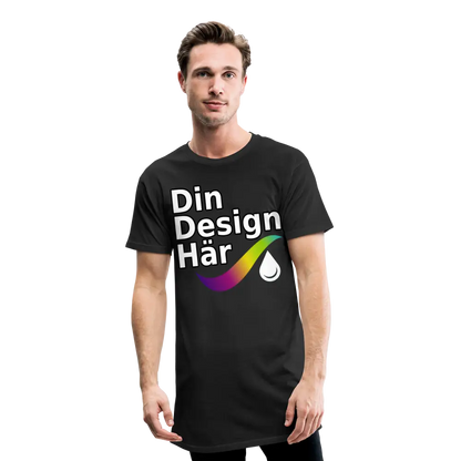 Designa Urban Lång T-shirt Herr Svart / s - Designa Och Tryck Online