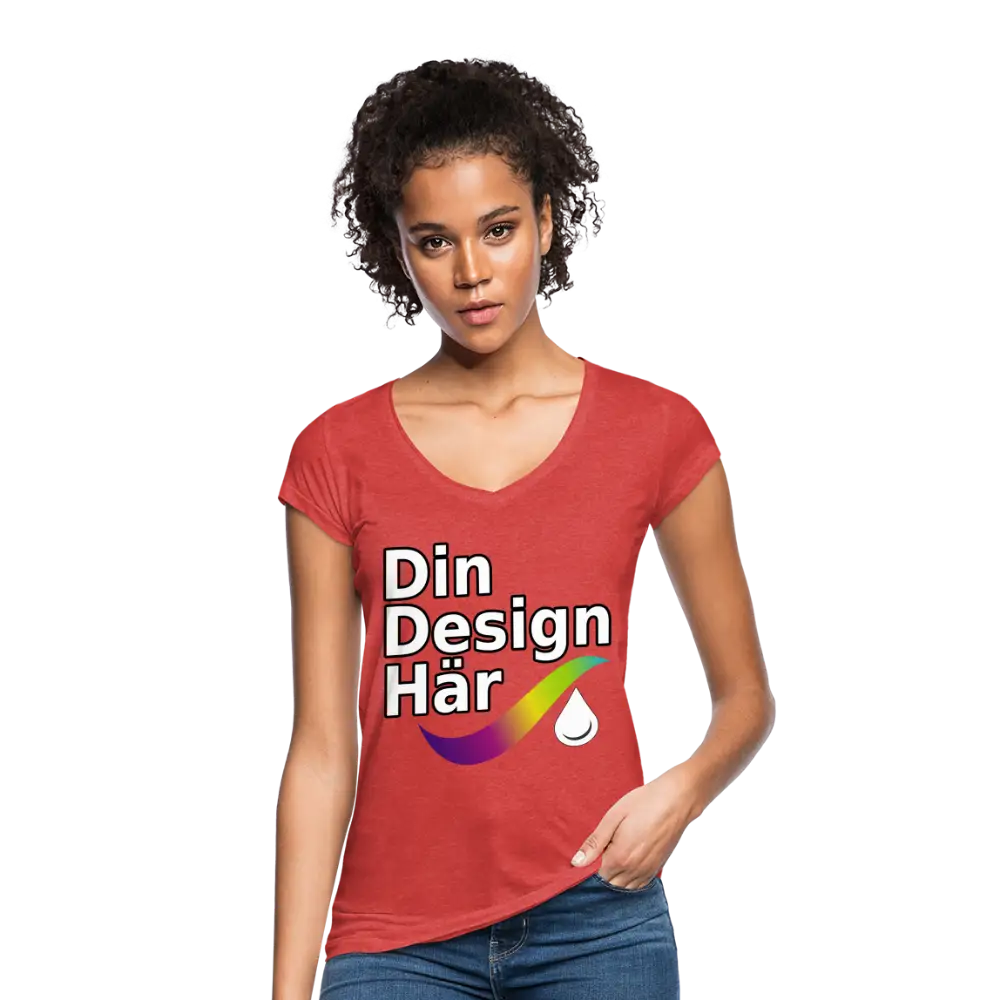 Designa Vintage-t-shirt Dam Ljungröd / s - Designa Och Tryck Online