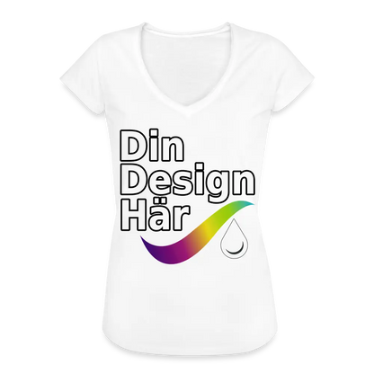 Designa Vintage-t-shirt Dam Vit / s - Designa Och Tryck Online