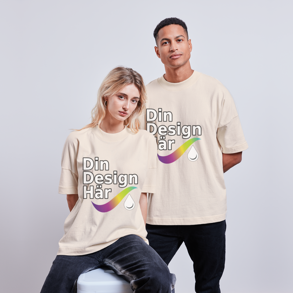 Ekologisk oversize-T-shirt BLASTER unisex från Stanley/Stella - naturvit